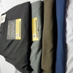 Haggar Classic Fit Dress Pants (4 pairs)